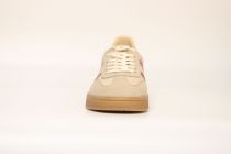 Baskets Femme Gant Cuzima Satin/Sheep Suede/Cow Leather G582 Beige/Cerise