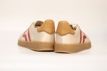 Baskets Femme Gant Cuzima Satin/Sheep Suede/Cow Leather G582 Beige/Cerise