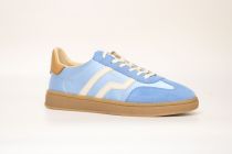 Baskets Femme Gant Cuzima Satin/Sheep Suede/Cow Leather G660 Light Blue/Azur Blue