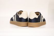 Baskets Femme Gant Cuzima Satin/Sheep Suede/Cow Leather G680 Marine/White