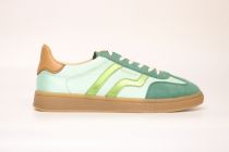 Baskets Femme Gant Cuzima Satin/Sheep Suede/Cow Leather G714 mint