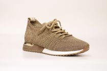 Baskets Femme Reqins Ines Crochet Lame Camel