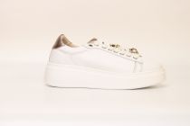 Baskets Femme Wave Cuir Blanc