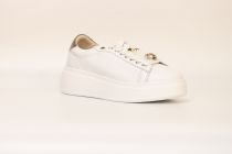 Baskets Femme Wave Cuir Blanc