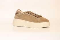 Baskets Femme Wave Velours Taupe