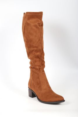 Bottes femme Adige 201 004 Stretch Tabacco Velours Camel