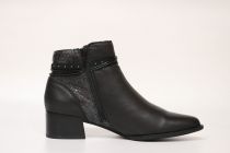 Bottines Femme Fugitive Banks Nappa Noir