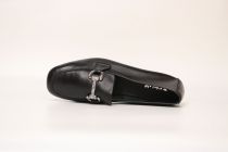 Mocassins Femme Reqins Hamilton Cuir Noir