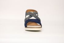 Sandales Femme Fugitive Biscui Velours Navy